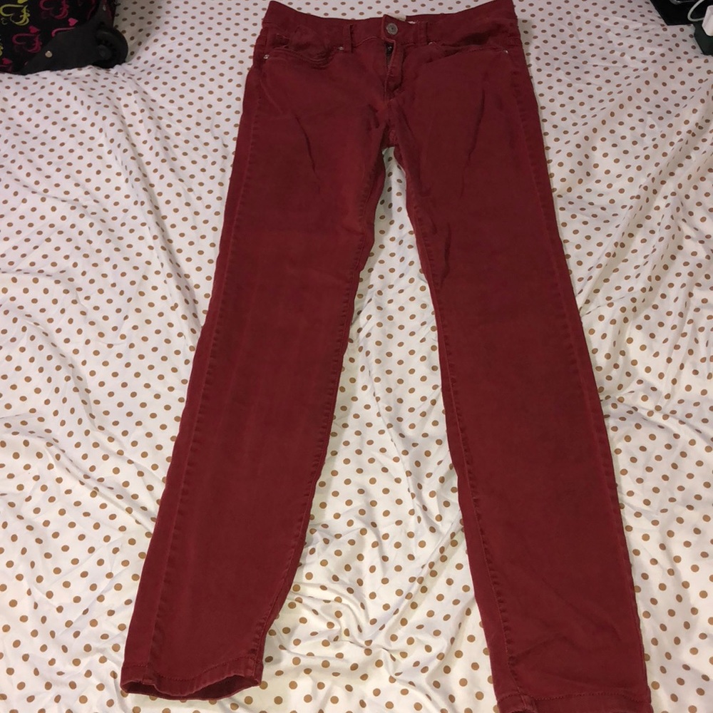 Red jeans